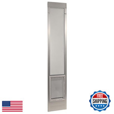 Ideal Pet Products Aluminum Pet Patio Door, 77-5/8"-80-3/8" H, 10.5"x15" Flap, S