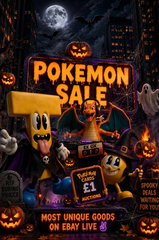 POKEMON Late Night Spooktacular 👻 Crazy £1 Starts🎃