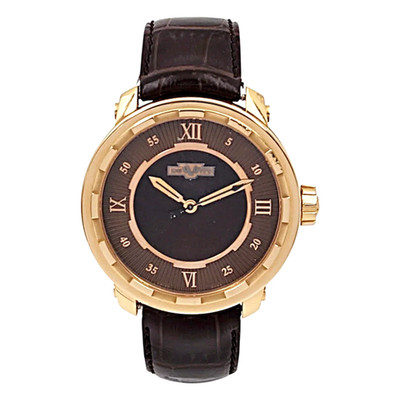 Men's DeWitt 43mm Twenty 8 Eight T8.AU.003 - 18K Rose Gold Watch w/Brown Strap.