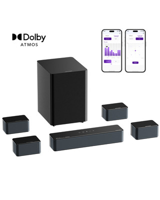 ULTIMEA 7.1 Surround Sound System Dolby Atmos TV Soundbar mit Wireless Subwoofer