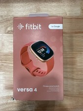 Fitbit Versa 4 Fitness Smartwatch in Pink Sand / Copper Rose Aluminum - SEALED
