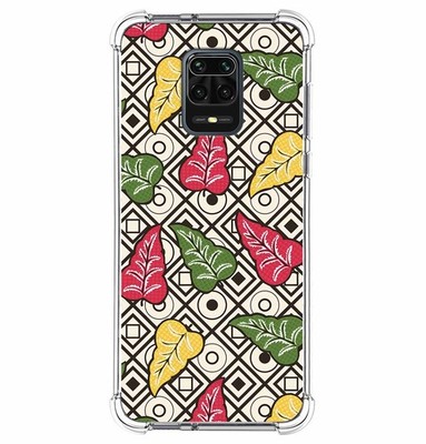 Hülle Silikon Stoßfest für Xiaomi Redmi Note 9S / Note 9 Pro Design Blume