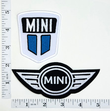 Embroidered 2-Patch Set - Autos - Racing - Iron-on - NEW - Mini