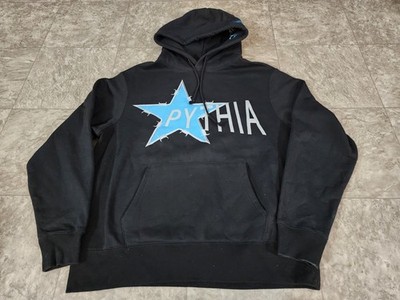 PYTHIA By Jack Lyons Butterfly Star Black Hoodie Sweatshirt Hooded Men s XL