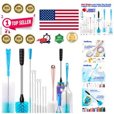 Versatile Long Handle Bottle Brush Set for Effective Kitchen Cleaning   5 Pieces