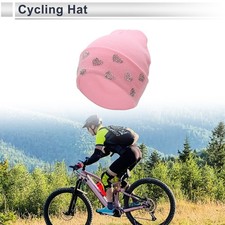 Cycling Hat Warm Comfortable and Breathable Drill Pink 22x20cm