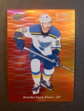 2023-24 Upper Deck Allure Brandon Saad Red Orange Color Flow #CF-30 Mint