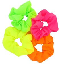 , 8 Pack Elastic Scrunchies for Hair 80s, Ponytail Ties Bands for Party Outfi...
