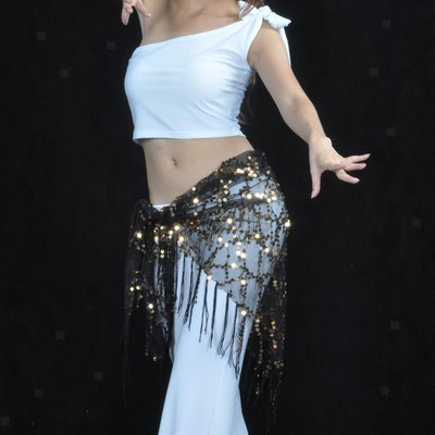Glitzernder Hüftschal, Obi, Festivalmusik