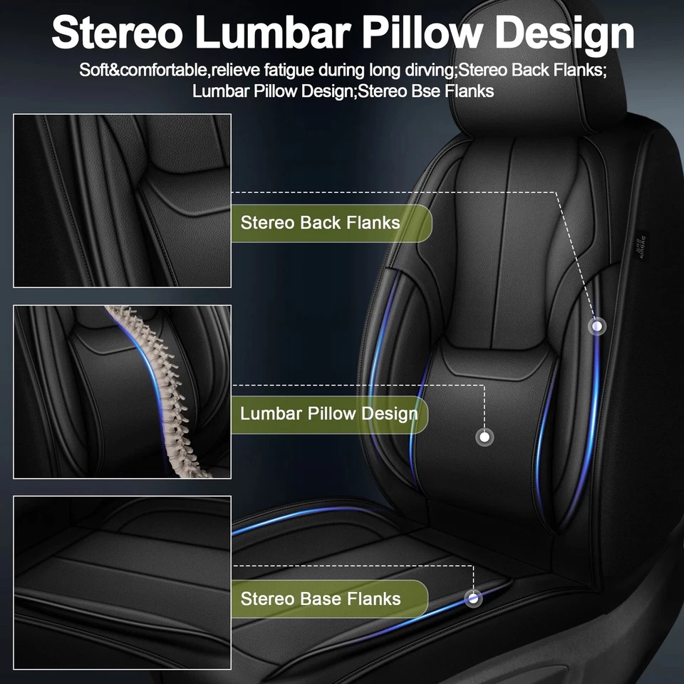 Car Seat Covers For Mazda 6 2010-2021,Faux Leather Seat Cushion(2 Seat) - Image 3 of 4