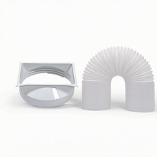 Portable Air Conditioner Hose Connector Flexible Exhaust Pipe Fitting Corrugated