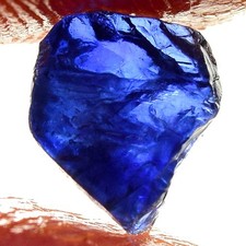 BEAUTIFUL 1.45 ct UNHEATED BLUE SAPPHIRE ROUGH NATURAL100% NR!