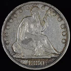 1880-P Seated Liberty Half Dollar — photo from another recent sale