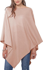 Versatile Women's Poncho Shawl Wrap Soft Lightweight Knitted Cape Scarf for Spri