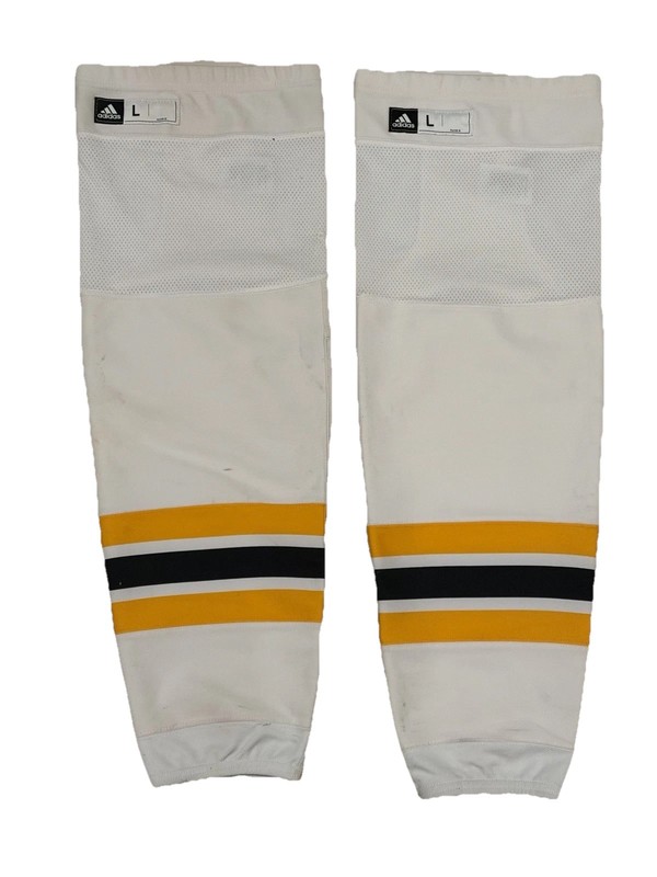 18-19 Boston Bruins Game Used Socks Size L 