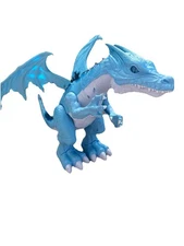 Zorro Robo alive ice blasting dragon, blue, walking, roaring dragon