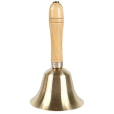8CM Brass Hand Bell Loud Ringing Bell Dinner Service Bell for Kid and Adult