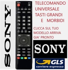 TELECOMANDO UNIVERSALE  SONY;CLICCA SUL TUO MODELLO LO RICEVERAI GIA' PRONTO