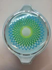 Vintage Pyrex Spirograph 475 Casserole Dish + Lid 2.5 Quart Blue | Green Retro