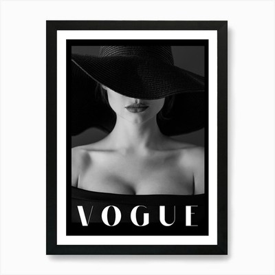 Vogue Kunstdruck gerahmt Wandbild Poster Leinwanddruck Bild
