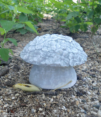 Mushroom mold plaster cement resin shroom mould  2 & 3/4''H x 4 & 1/4''W total