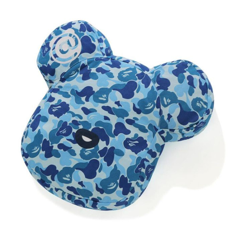 A BATHING APE Goods ABC CAMO BE@R CUSHION 3colors New