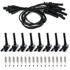 8Pack Ignition Coil & Spark Plug & Wire Set For Dodge Ram 1500 2500 3500 5.7L V8