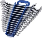 Precision 14-Piece Wrench Set with Angled Heads for Tight Spaces - SAE Sizes