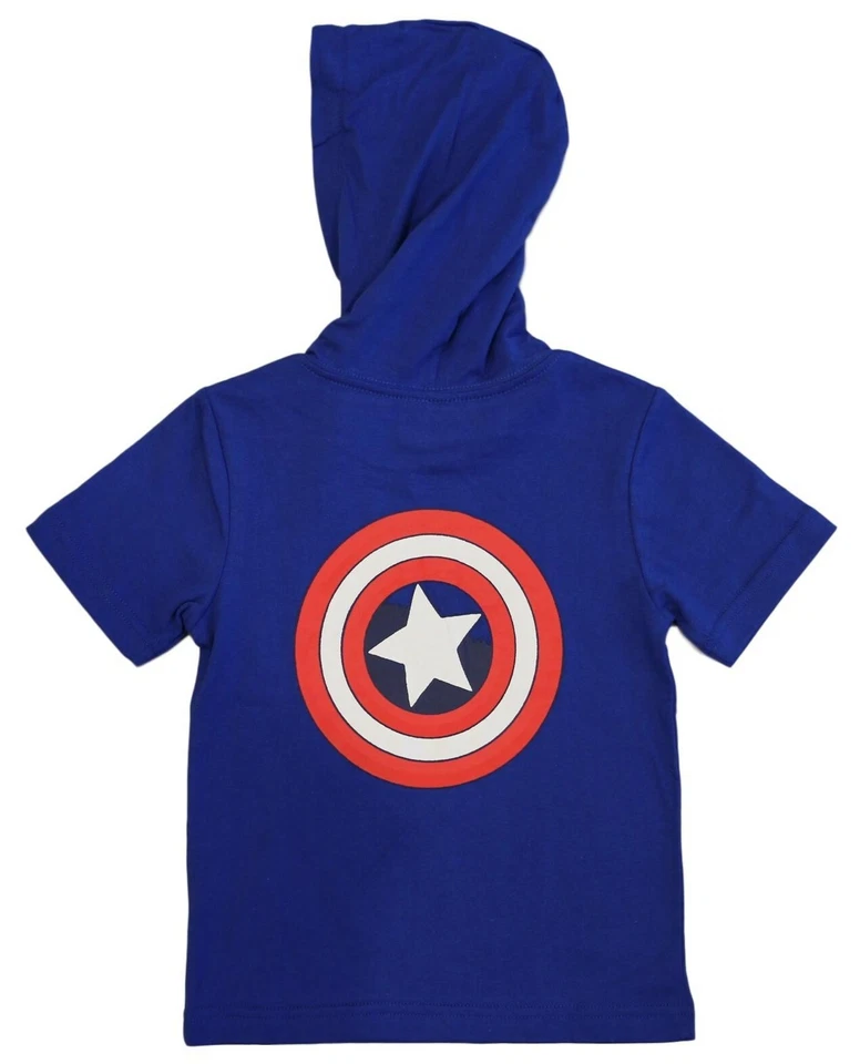Marvel Avengers☆Camisetas con Capucha Disfraz de Héroe para Niños Pequeños y Pequeños ☆ Tallas 2T-7 Foto 3 de 4
