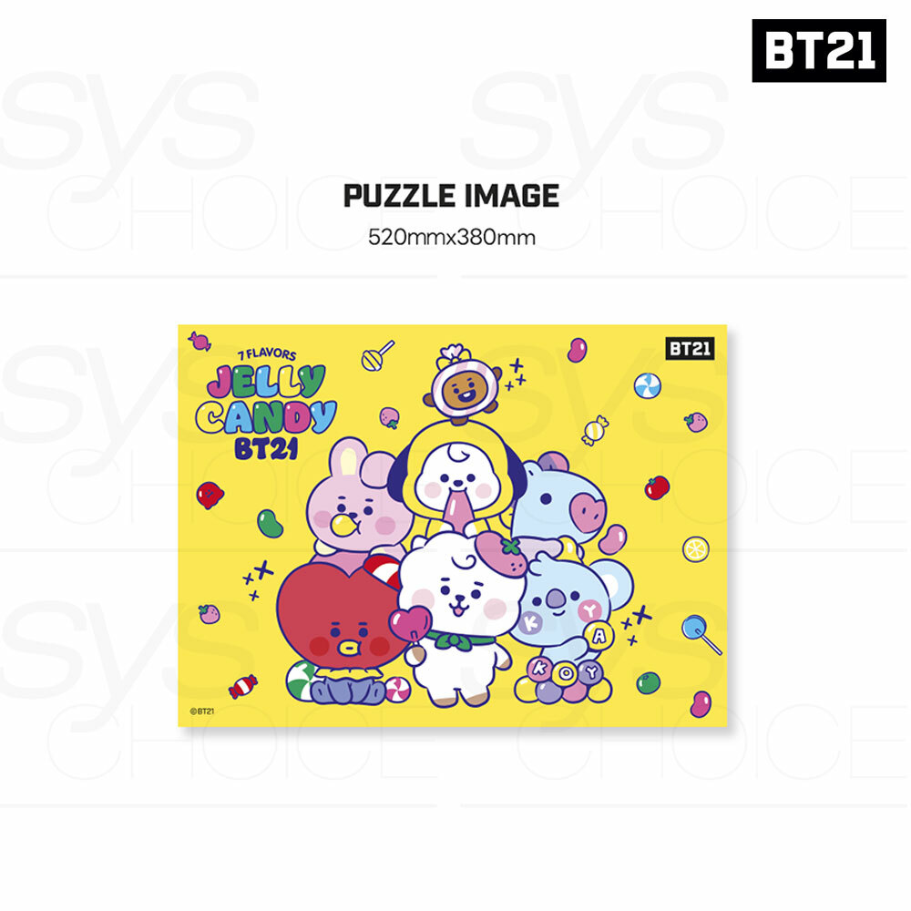 BTS BT21 Official Authentic Goods Jigsaw Puzzle 500pcs JELLY CANDY