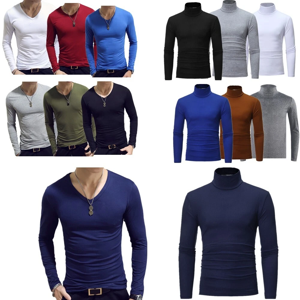 Mens fitted deals thermal shirts