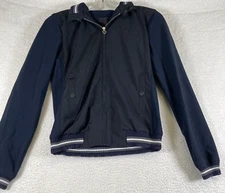 Cavalleria Toscana Women's Zip Up Soft Shell Blue Riding Jacket, Size M