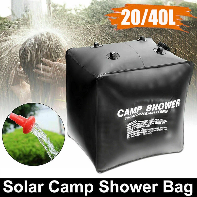 Solar Shower Bag Portable Shower for Camping Heating Camping Shower Bag 5 Gallons/20L Hot Water Bags for Camping Beach Swimming Outdoor Traveling