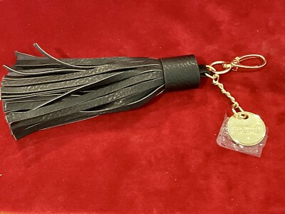 NWOT STEVE MADDEN EST 1990 LARGE BLK LEATHER TASSEL