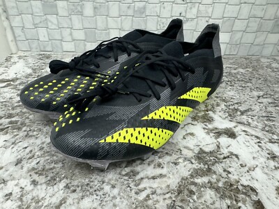 Adidas Predator Accuracy.1 Low FG Black Green Soccer Cleats IG0782 9.5 Uk 10 Us