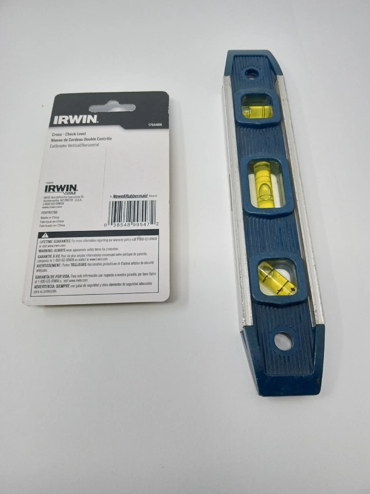 Empire Torpedo 9" Magnetic Level and Irwin Cross Check Level - Image 2 of 4