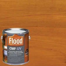 Deck Stain 1 Gallon Wood Finish Acrylic Based Exterior Cedar Tone UV Waterproof