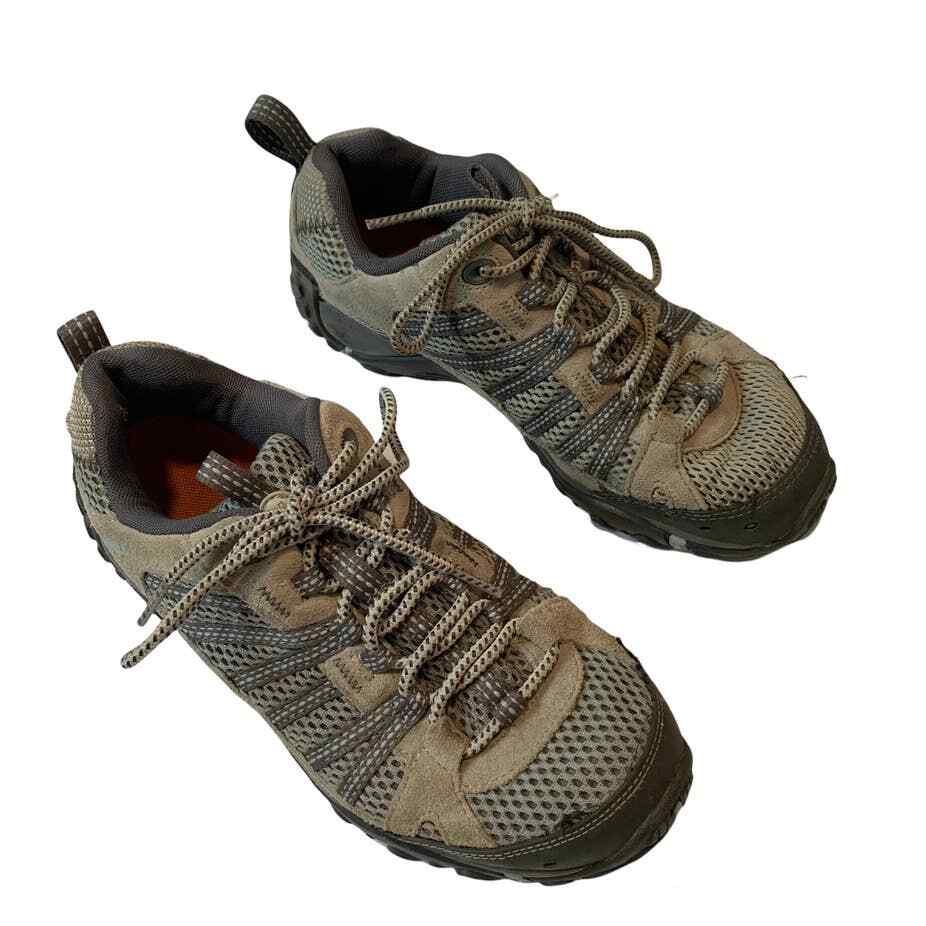 Scarpa da trekking Merrell donna Yokota Vent taglia 7 5 blu ghiaccio stringata casual