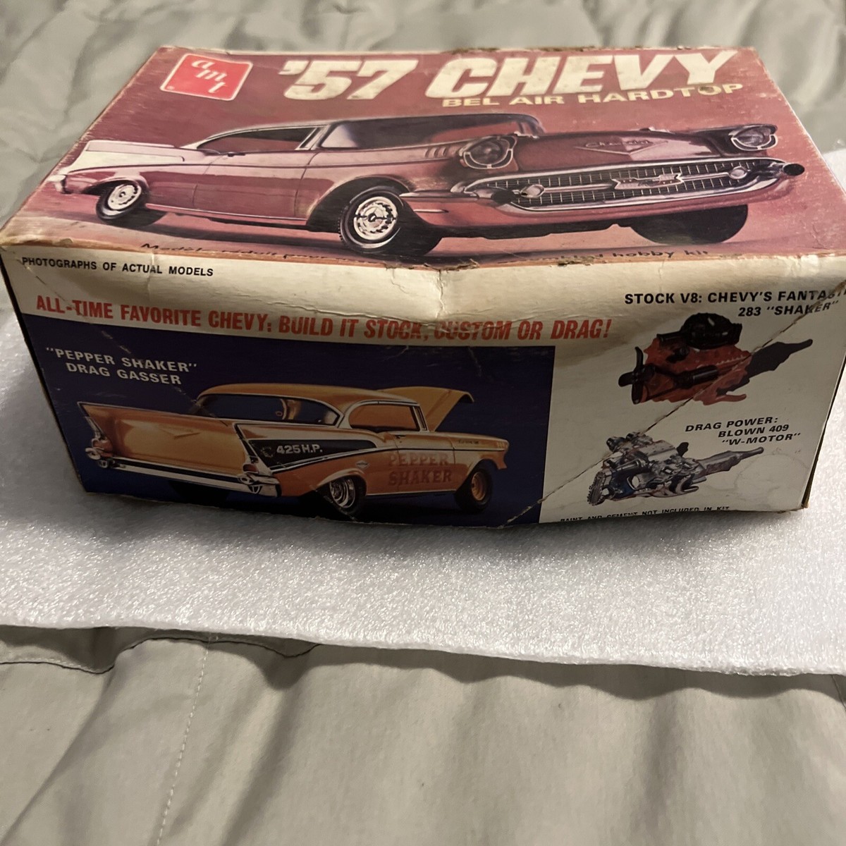 Vintage AMT 1957 Chevy Bel Air Hardtop Model Kit New T2 | eBay