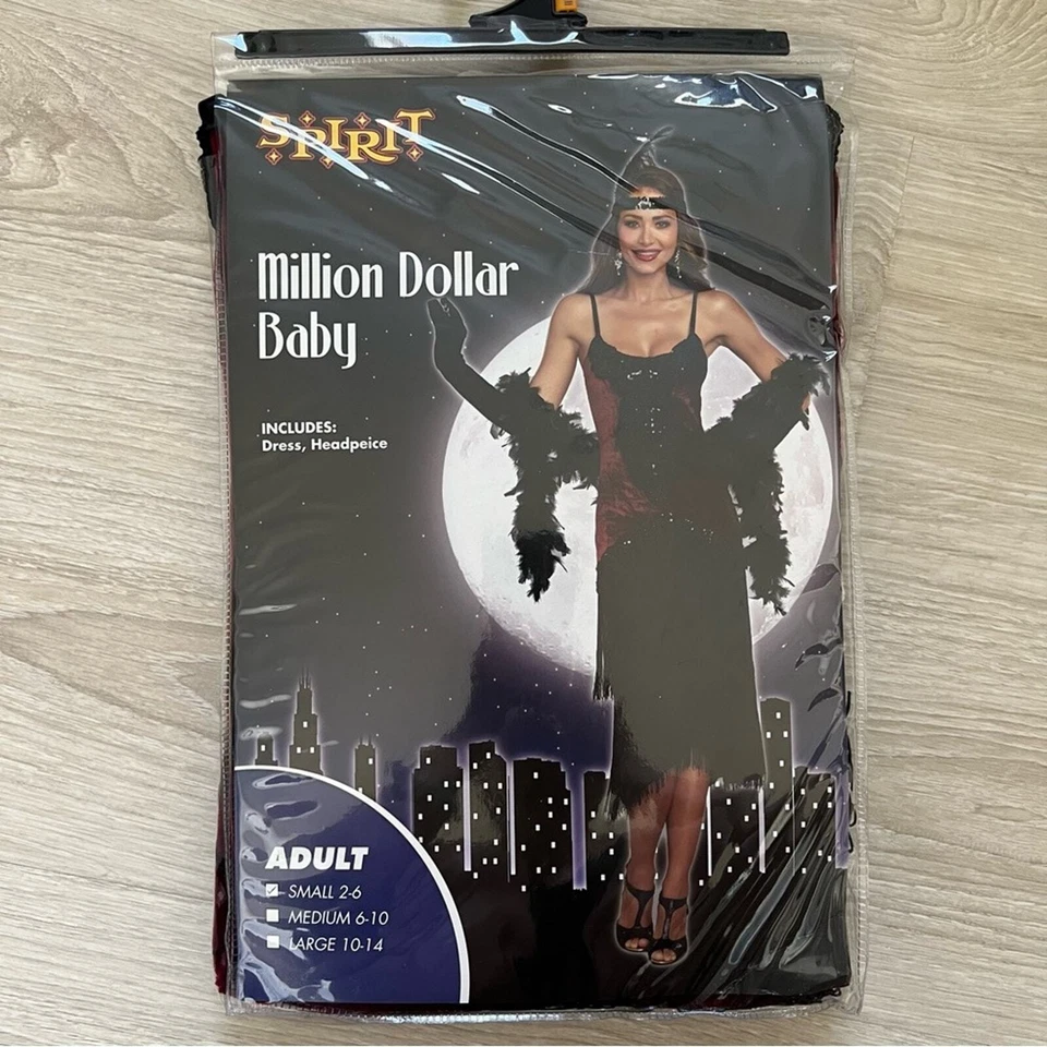 Женщин Luxe миллион долларов Baby Flapper костюм платье косплей Хэллоуин - Изображение 2 из 4