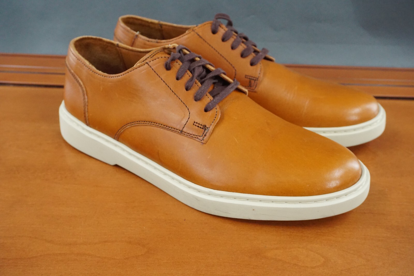 SAOLA Allen Edmonds Henderson 8 scarpe uomo pelle marrone stringate derby punta liscia