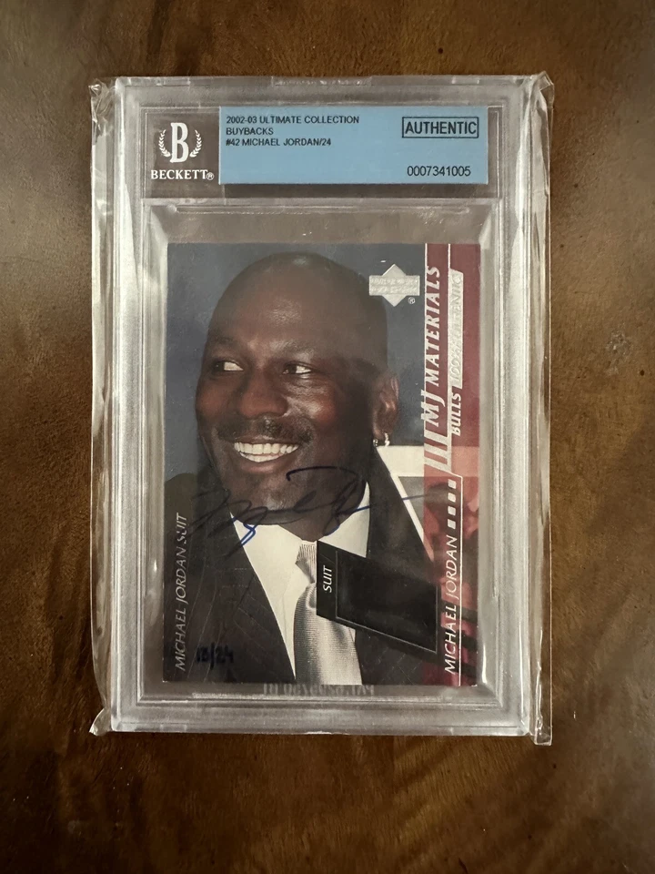 02-03 Upper Deck Michael Jordan Auto On Card! Ultimate Collection 13/24 BGS10 - Image 3 of 4