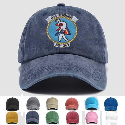 Custom Embroidered Hat SS-269 USS Rasher, Veteran Cap, Trucker Hat, Gift Idea