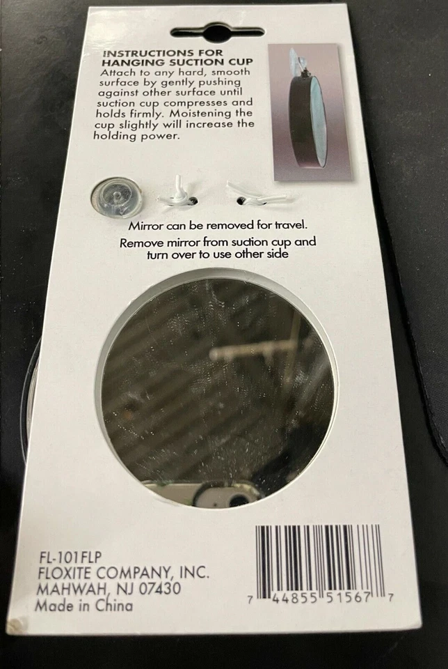 Floxite FL-101FLP 10x - 1x Flip Mirror MirrorMate Suction cup Detachable - Image 2 of 2