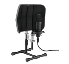 Auray RF-C12R Desktop Isolation Filter Gray Professional Mic Shield Vocal