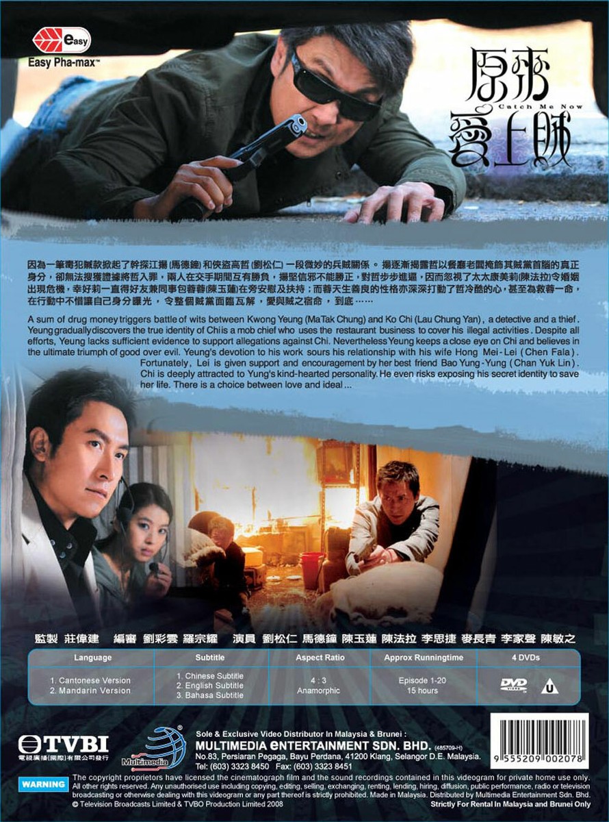 DVD HK TVB DRAMA CATCH ME NOW 原來愛上賊 (2008) VOL.1-20 END