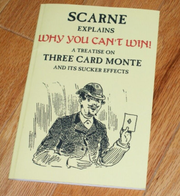 Scarne Explains the 3 Card Monte (Audley Walsh, 2012 reprint)  --TMGS Book-MANIA