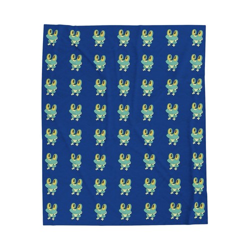 froakie Velveteen Plush Blanket pokemon, cloth, cover, covering - Picture 2 of 4