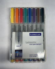 Staedtler Lumocolor Non-Permanent 8 Pack Fine - 0.6 mm 316 WP8