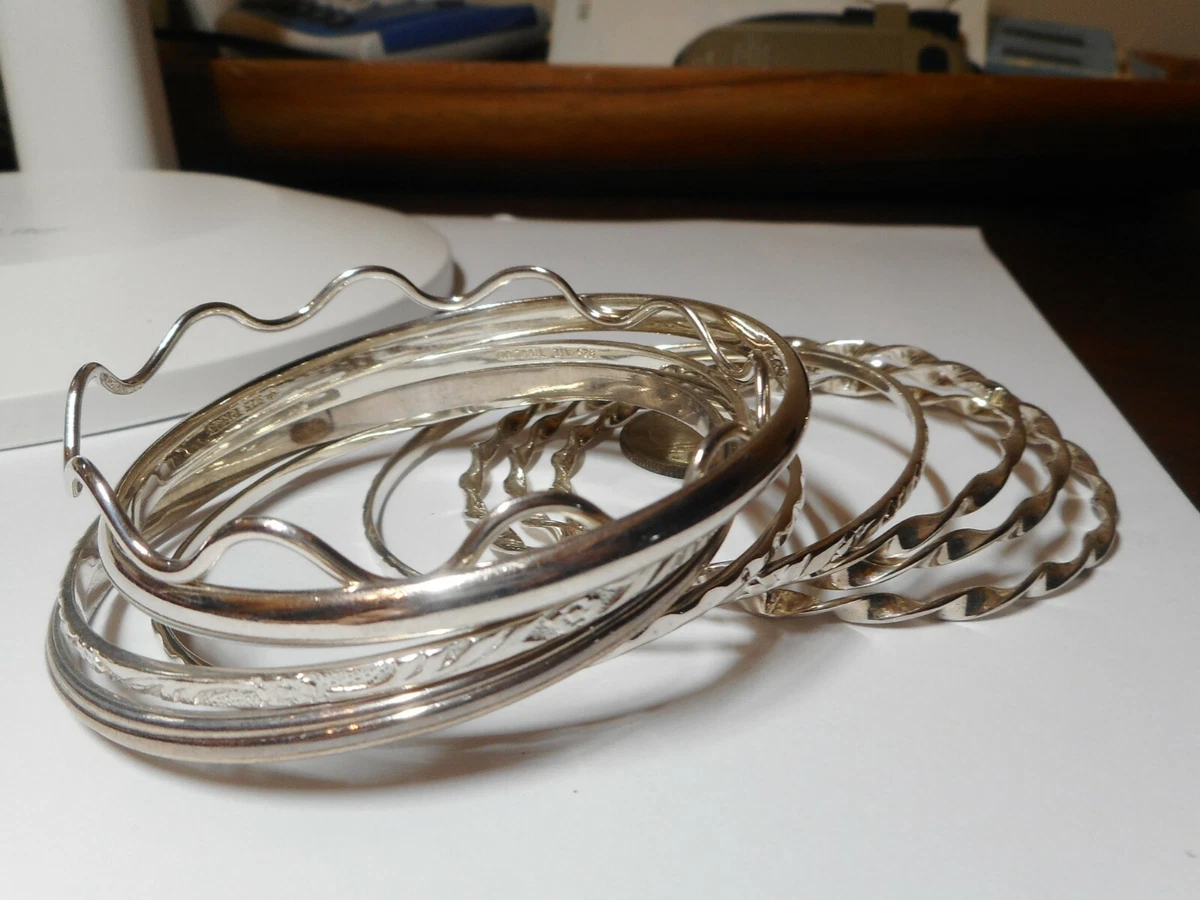 Ebay silver bangles deals